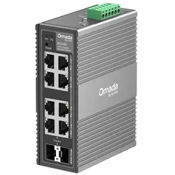 TP-Link Industrie Gigabit Switch 8 Port RJ45/SFP, Aluminium, zentral verwaltbar (8 Ports), Netzwerk Switch