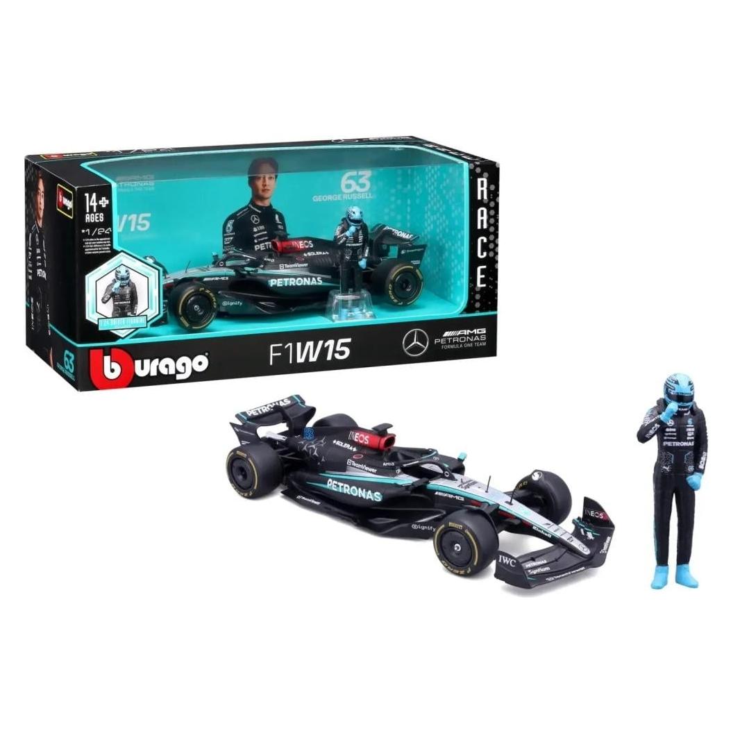 Bburago FORMULA 1 - F1 Mercedes W15 E Perf 2023 Russel - Model réduit 1/24 (28069R)