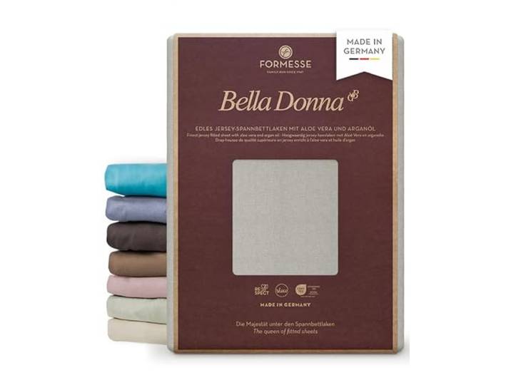 Bella Donna Jersey edles Spannbettlaken: blickdicht, glatt, kein Pilling