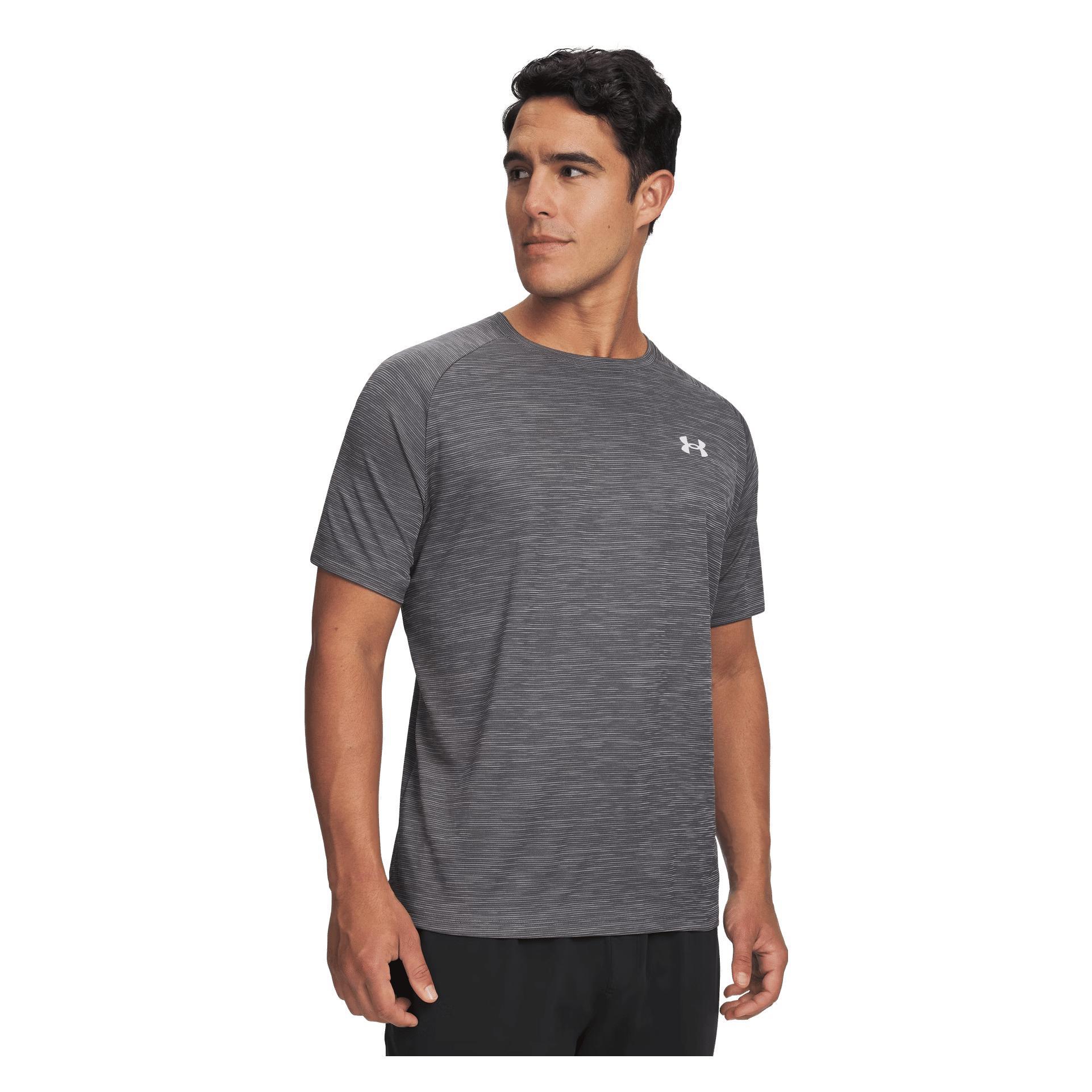 Under Armour NOS UA Tech Textured SS-GRY Castlerock S/M (S) (1382796)