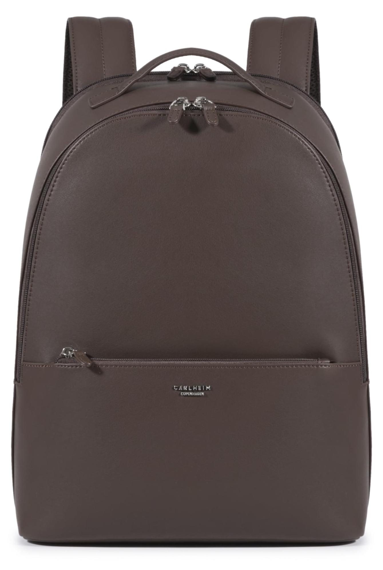 Carlheim Louvre Rucksack aus echtem Leder (Braun)