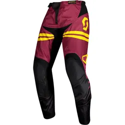 Scott 350 Race, Textilhose - Dunkelrot/Gelb - 28