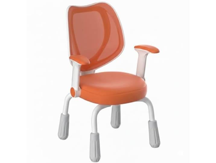 Spacetronik Schreibtischstuhl Kinder ohne Rollen, Kinderstuhl Höhenverstellbar 88-94 cm, mit klappbarer Armlehne, Ergonomischer Kinderschreibtischstuhl für Jungen & Mädchen