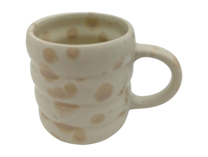Tee- und Kaffee-Mug Livia beige Keramik H 9.8 cm 400 ml - Tee- und Kaffee-Mug