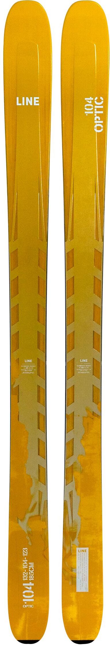 Line  - Pack Ski Optic 104 - 185 + Attack Lyt 11 Gw Br.110 Solid Black - Ski