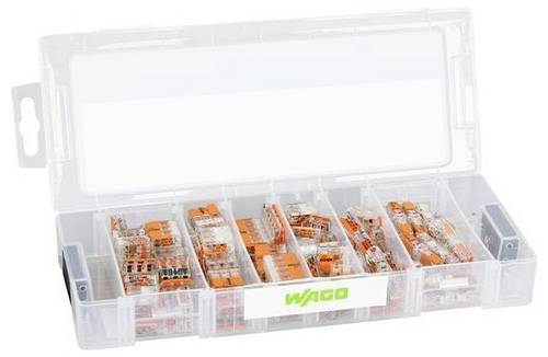 WAGO 887-803 Verbindungsklemmen-Set flexibel: - starr: - Inhalt: 1 St. Farblos, Transparent