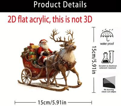Uplift Treasures Bohemian Christmas Desktop Decoration Gift Ornament 1pca