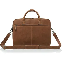 Castelijn & Beerens Carisma Aktentasche Leder 40 cm Laptopfach (17"), Notebooktasche, Braun