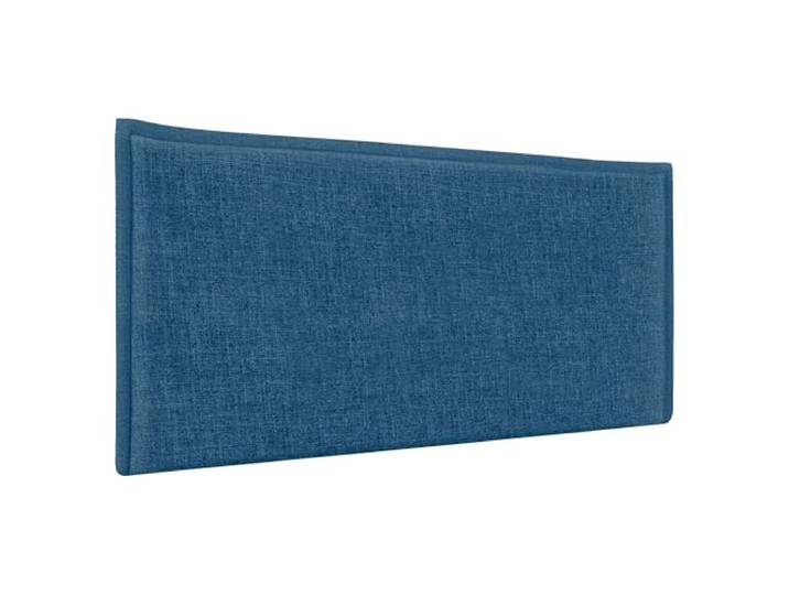 DHOME Kopfteil aus natürlichem Leinen mit einfachem Saum, gepolstertes Bett-Kopfteil für Schlafzimmer, modern, Top-Trend (Marineblau, 90 cm (Betten 70/80))