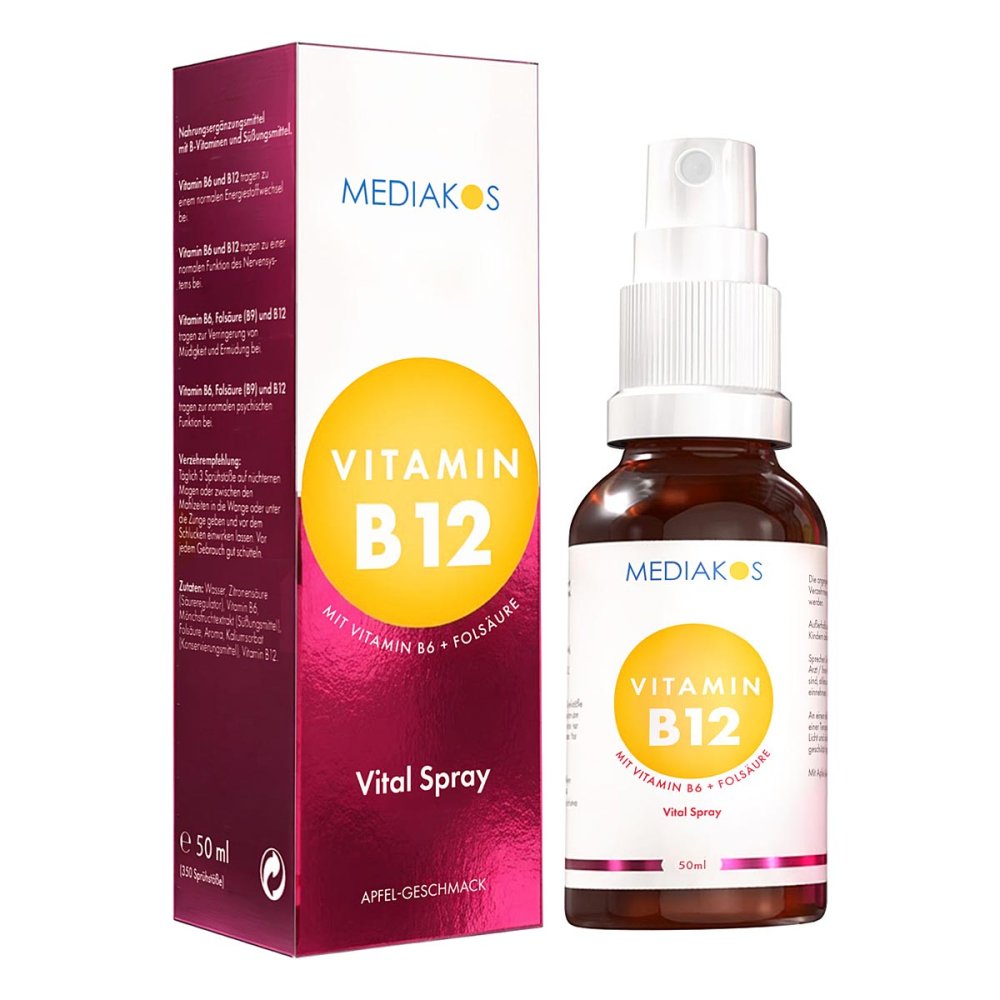 Mediakos GmbH Vitamin B12+B6+Folsäure Mediakos Vital Spray 18317660