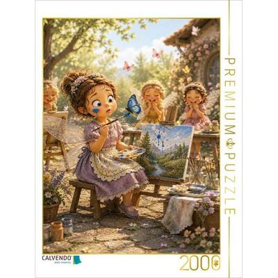 CALVENDO Puzzle Der blaue Farbklecks | 2000 Teile Lege-Größe 90 × 67 cm Foto-Puzzle für glückliche Stunden