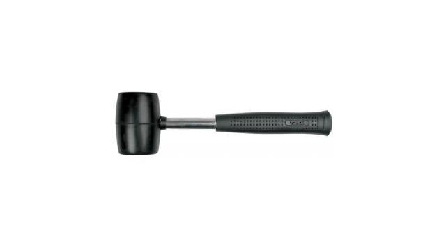 Topex rubberen hamer met metalen handvat, 450 gram