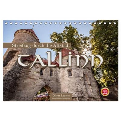 Tallinn - Streifzug durch die Altstadt (Tischkalender 2026 DIN A5 quer), CALVENDO Monatskalender
