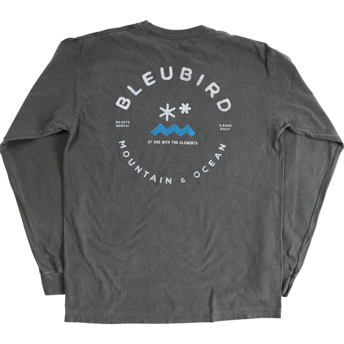 Bleubird Charcoal Long Sleeve Tee charcoal M CHAR-ORIG-LGS-M