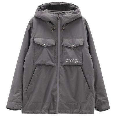 CMP - Jacket Fix Hood with Chest Pockets - Regenjacke Gr L grau