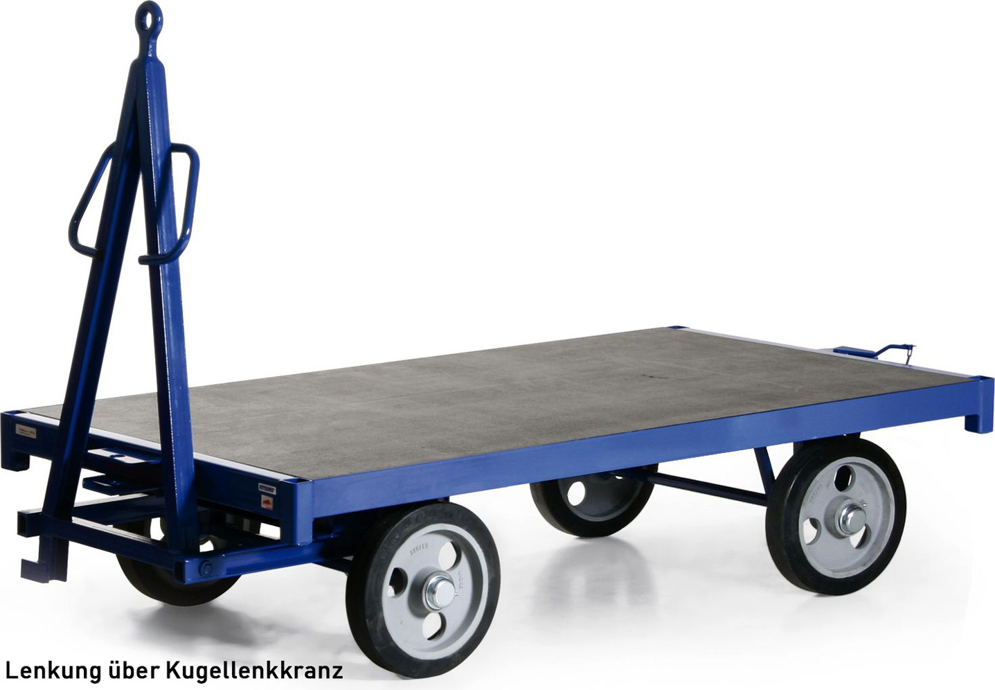 Bako Logistiksysteme Industrie-Anhänger mit Kugellenkkranz 5t Traglast Luftbereifung 2500x1250mm