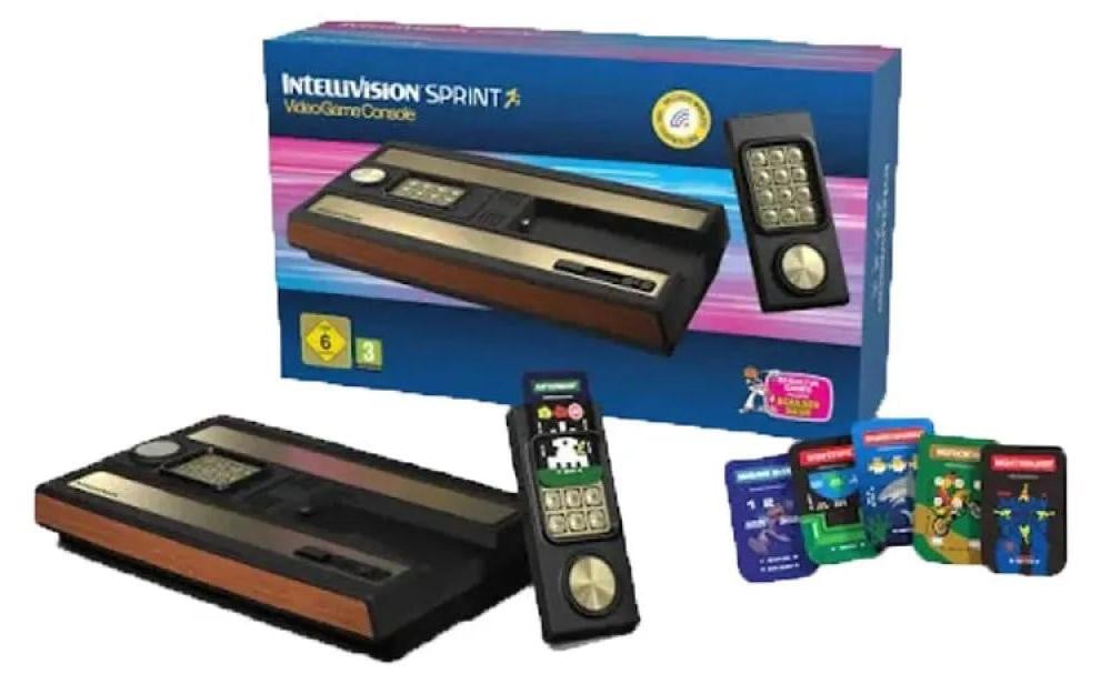 Atari Intellivision Sprint console met 45 ingebouwde spellen en plug-and-play functionaliteit