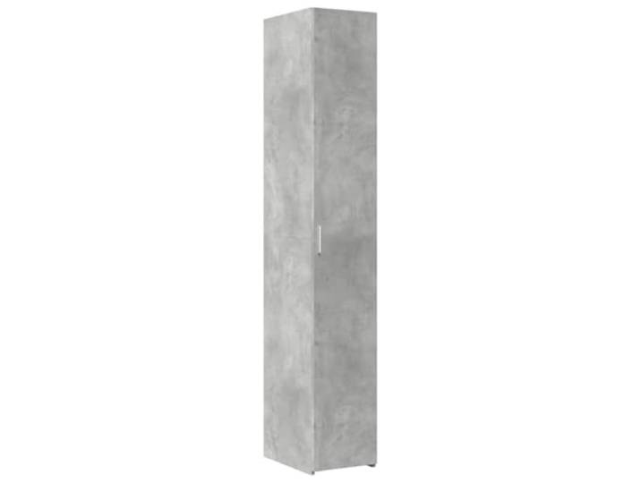 KGHFDVB Highboard Betongrau 30x42,5x185 cm Holzwerkstoff Mit Türen und Fächern, Griff zum leichten Öffnen, pflegeleichte Oberfläche, für Wohnzimmer und Flur