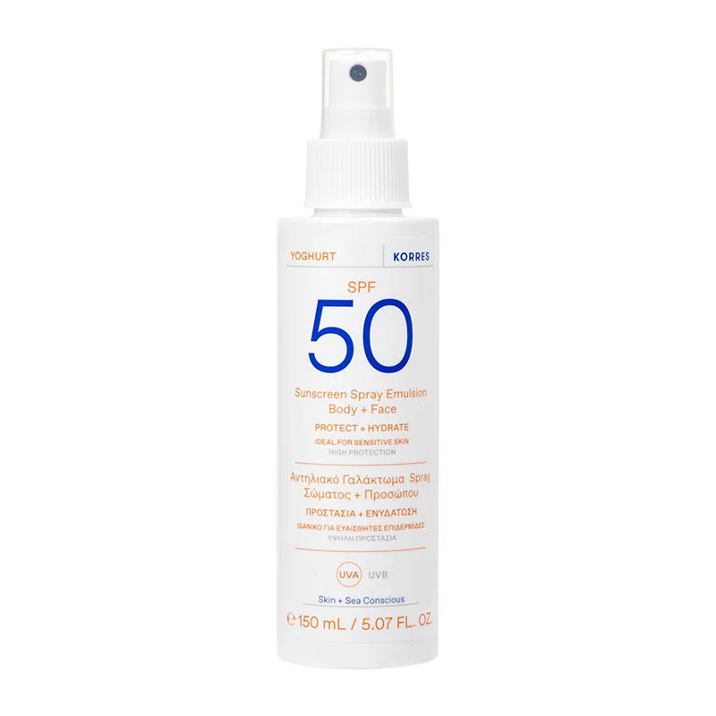 KORRES YOGHURT Sonnenspray Emulsion Gesicht u Körper SPF50, 150ml 21013606