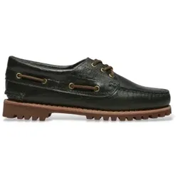 Timberland für Damen. TB0A2GNVANM1 Authentic Bootsschuhe aus Leder grün (37.5 W), Wohnung, Schnürsenkel, Lässig