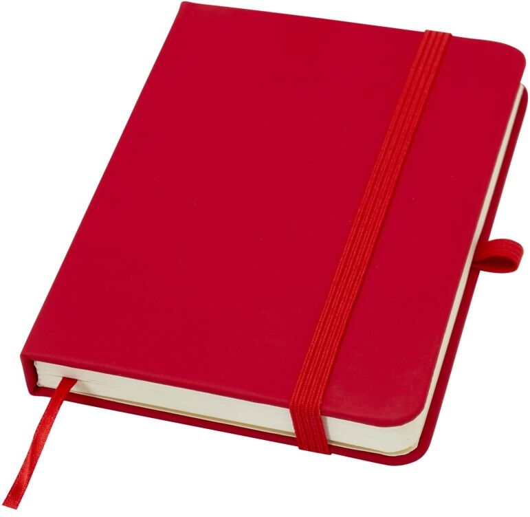 Carnet à couverture rigide personnalisé A6 Spectrum Plus rouge