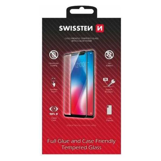 Swissten Glass Color Frame, Case Friendly Apple Iphone 15 Black (1 Stk., Apple iPhone 15) (54501840)