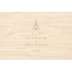 Erinnerungsbox Hochzeit personalisierbar aus Holz im Design "Erinnerungskiste: Loveliness" - 40x30cm oder 30x20cm