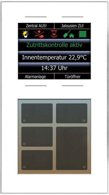 Issendorff Clavier à touches en verre ws 10Ta.6LED 2,8Disp LCN - GT10DW (30185)