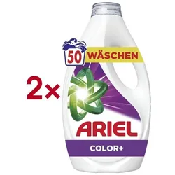 ARIEL 2x Flüssigwaschmittel »Color+« 2.25 L - 50 WL