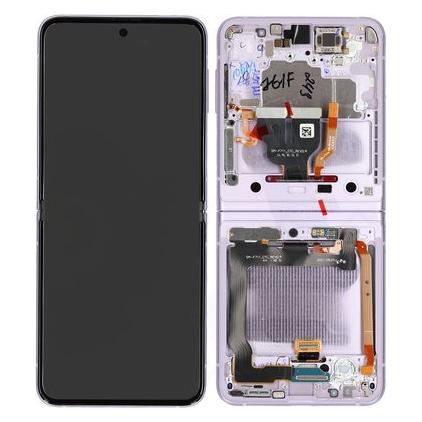 Samsung LCD + Touch + Frame no Camera für F711B Z Flip3 - lavender (Display, Samsung Galaxy Z Flip3, Samsung Galaxy Z Flip3 5G) (GH82-27243D)