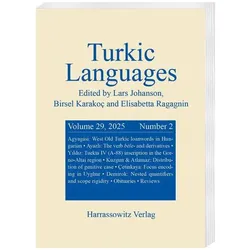 Turkic Languages 29 (2025) 2, Schulbücher von Elisabetta, Birsel, Karakoç, Ragagnin