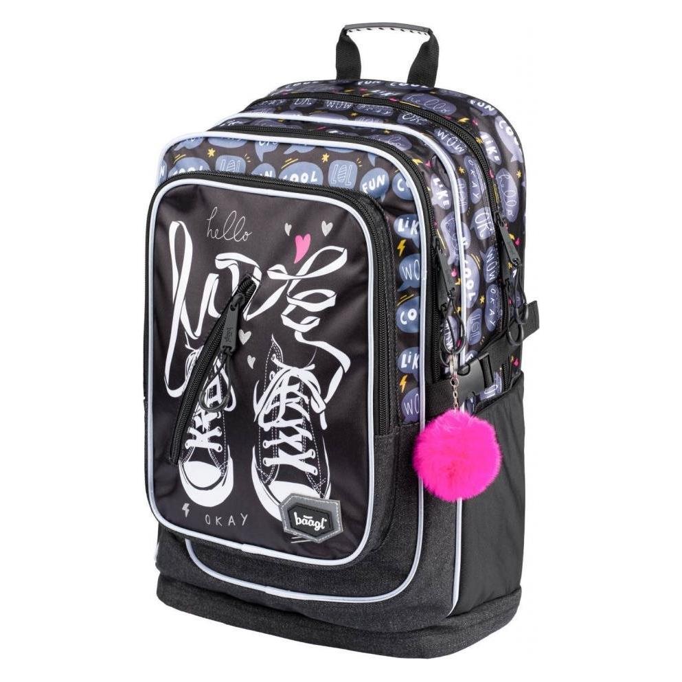 Baagl Schulrucksack Cubic Sneakers/ 29 l / geeignet ab der 3. Klasse (29 l) (A-7757)
