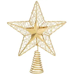 Baumspitze "Stern", gold, 20 cm