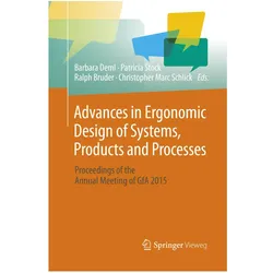 Advances in Ergonomic Design of Systems, Products and Processes, Fachbücher