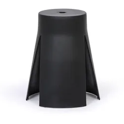 Kunststoffhocker RIKO, schwarz