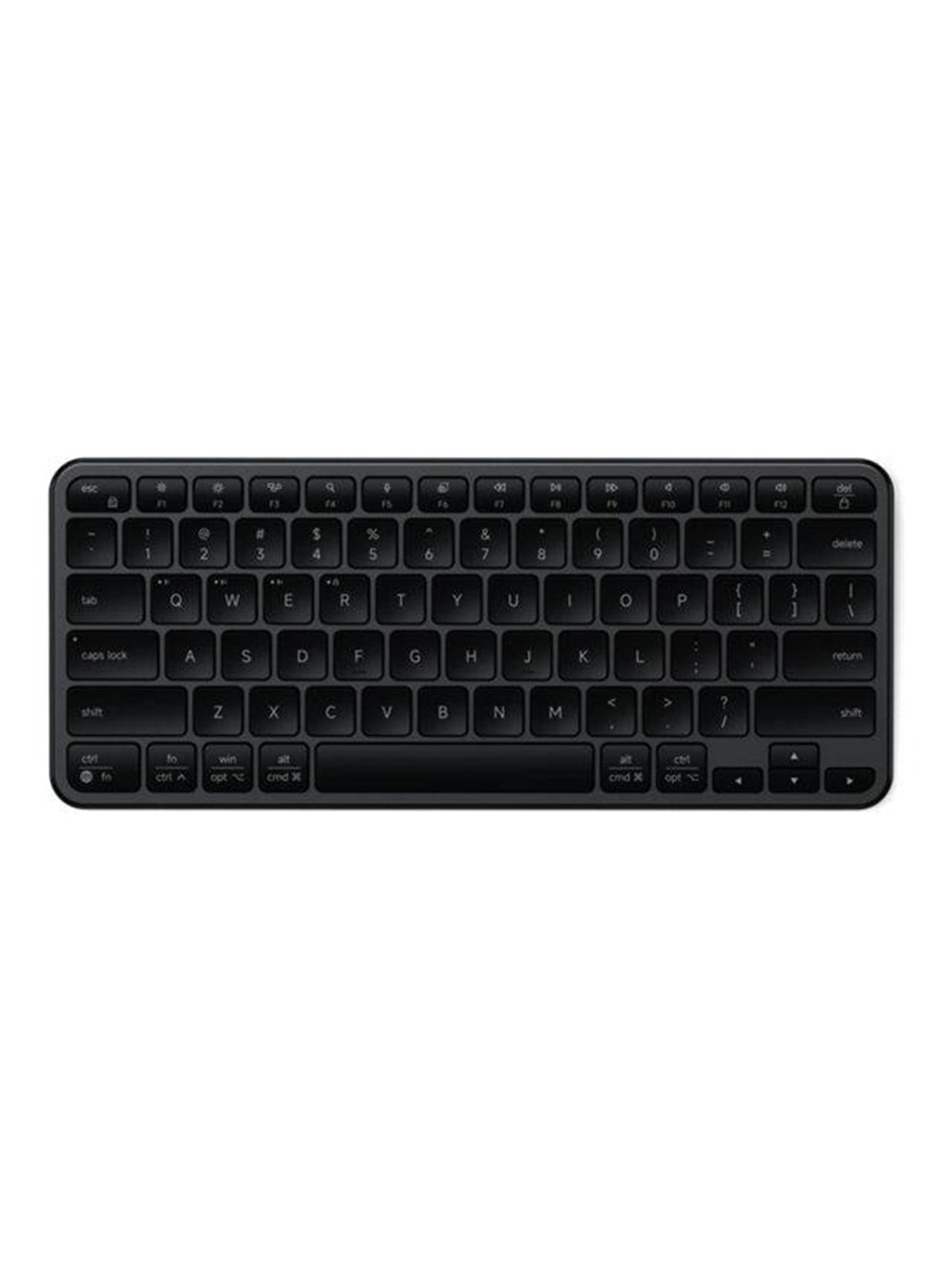 Satechi Slim EX1 - keyboard - QWERTY - Nordic - space black Input Device - Tastatur - Nordic ISO - Schwarz