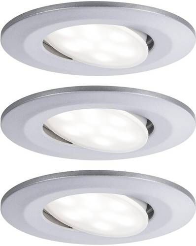 Paulmann Calla LED-Bad-Einbauleuchte 3er Set 19.5W IP65 Chrom (matt)