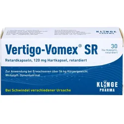 Vertigo-Vomex Sr Retardkapseln 120 mg Hartkapseln 30 ST