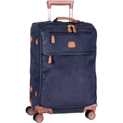 Brics Bric's Trolley + Koffer Life Trolley 58117, Koffer, Blau
