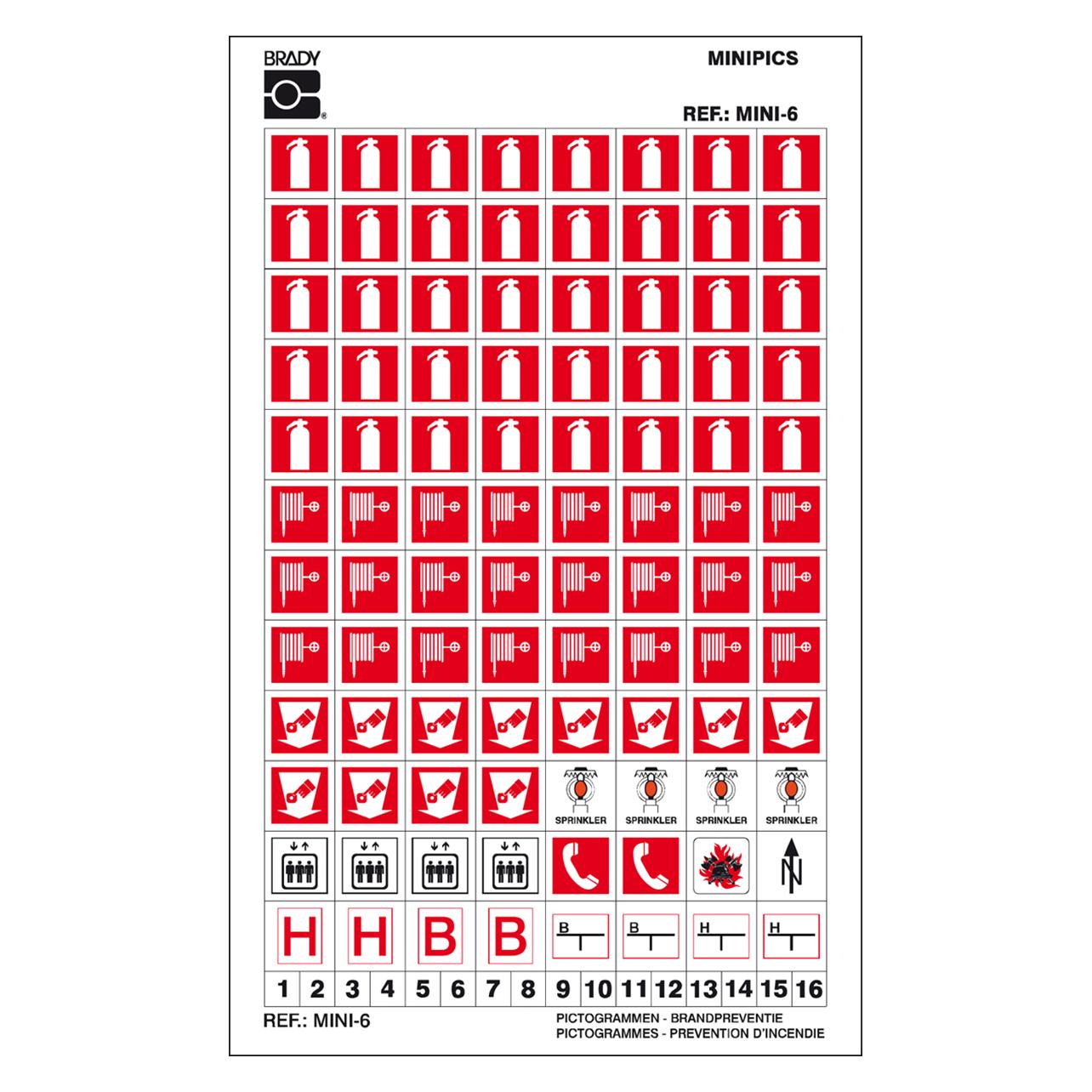 Brady Mini-Pictograms - Mini 6: (MINI-6)
