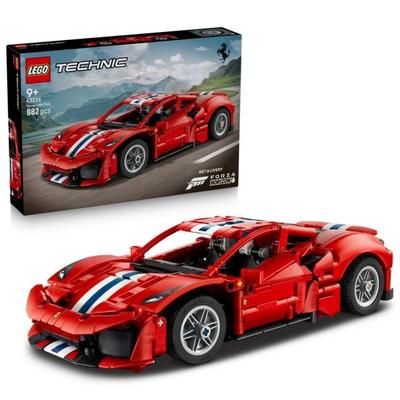 LEGO Technic 42235 Ferrari 488 PISTA Auto, Bauspielzeug für Kinder ab 9 Jahren, Ferrari-Merch
