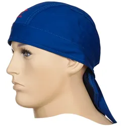 ELMAG Hitzekopfschutz Bandana 'blau WELDAS 23-3612 blau - 59179 - blau