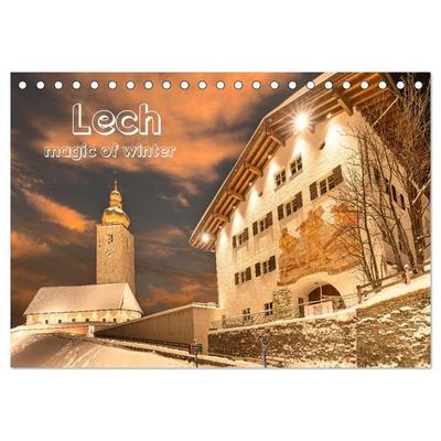 Lech magic of winter (Tischkalender 2027 DIN A5 quer), CALVENDO Monatskalender