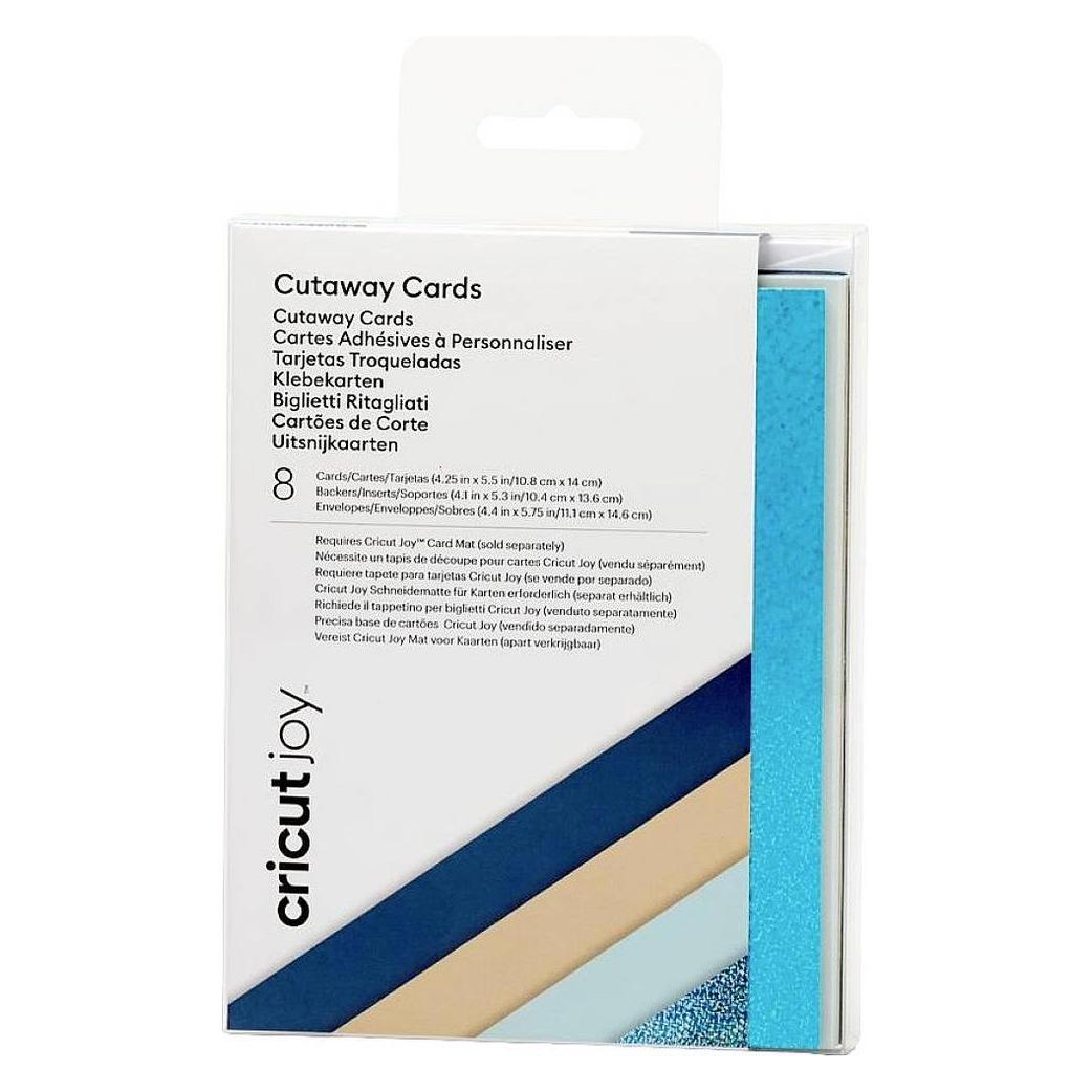 Cricut Joy Cutaway Cards Kartenset Beige, Türkis (glänzend), Dunkelblau, Hellb (2008859)