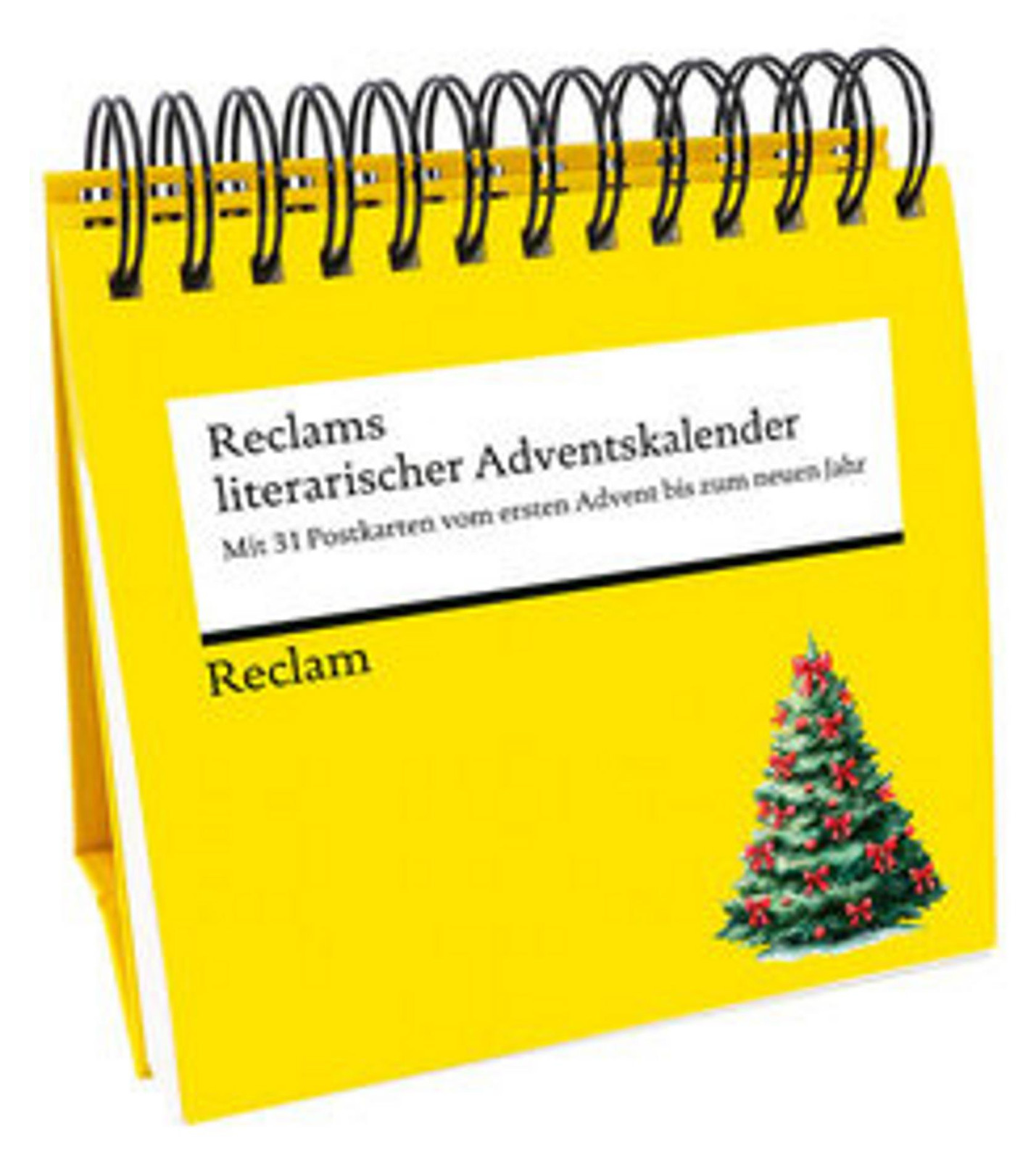Reclam Literaire Adventskalender met 31 Ansichtkaarten voor de Feestdagen en het Nieuwe Jaar