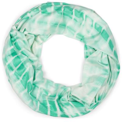 Loop STYLEBREAKER "Loop Schal Batik Streifen", Damen, grün (mint, weiß), Obermaterial: 50% Viskose CV. 50% Polyester PES., Modisch, Modetücher Loop