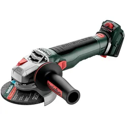 Metabo Akku-Winkelschleifer WVB 18 LT BL 11-125 Quick mit Bremse, Drehzahlregelung, Schnellspannmutt - 613057840