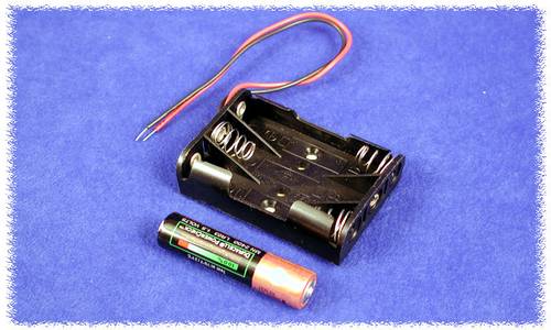 Hammond Electronics BH3AAAW Batteriehalter 3 x AAA Kunststoff Schwarz