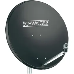 Schwaiger SPI996.1 (Parabolantenne, 38.50 dB, DVB-S / -S2), SAT Spiegel + SAT Antennen, Schwarz