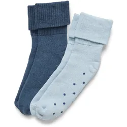 Tchibo - 2 Paar Stoppersocken - Damen - Gr. 35-38 - hellblau